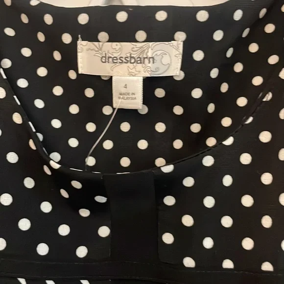 Dress Barn Black & White Dress Size 4 $34 - Picture 2 of 6